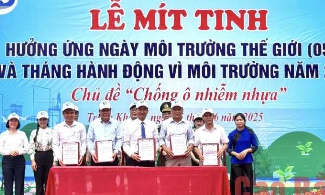 Mít tinh hưởng ứng Ngày Môi trường thế giới và Tháng hành động vì môi trường năm 2025