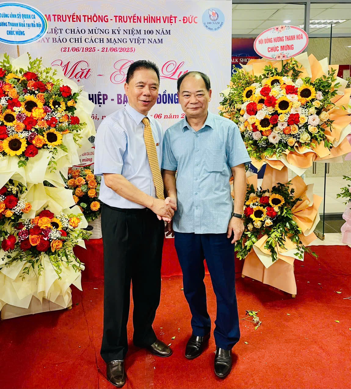 Trung tâm truyền hình Việt- Đức gặp mặt- giao lưu kỷ niệm 100 năm ngày báo chí cách mạng Việt Nam
