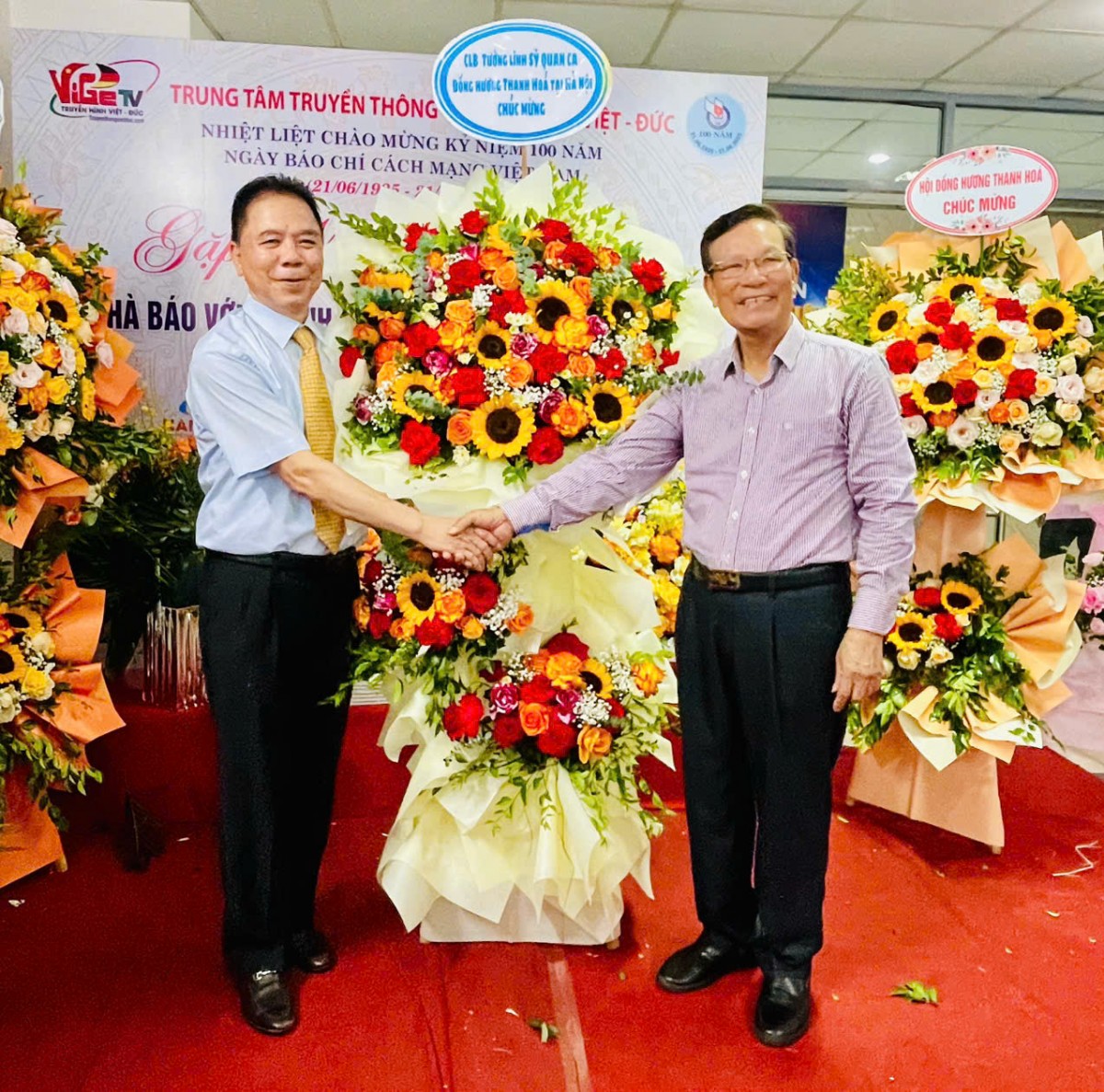 Trung tâm truyền hình Việt- Đức gặp mặt- giao lưu kỷ niệm 100 năm ngày báo chí cách mạng Việt Nam