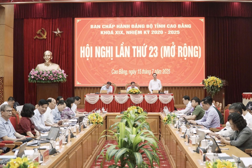 Ban Chấp hành Đảng bộ tỉnh Cao Bằng khoá XIX, tổ chức hội nghị lần thứ 23 (mở rộng)