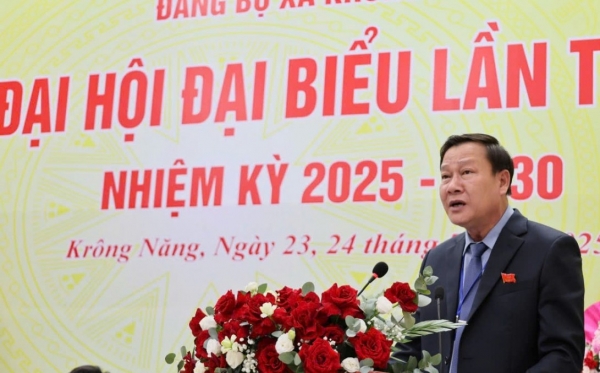 Đắk Lắk: Hơn 200 đại biểu tham dự Đại hội Đảng bộ xã Krông Năng lần thứ Nhất