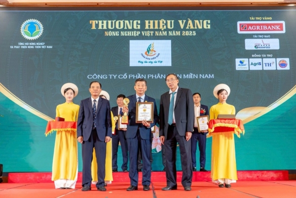 2 sản phẩm Phân bón Miền Nam lọt top “Thương hiệu Vàng nông nghiệp Việt Nam 2025”