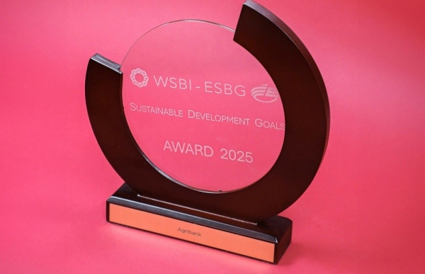 Agribank được WSBI-ESBG vinh danh Giải thưởng Phát triển bền vững 2025