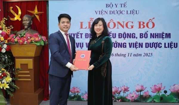 Bộ Y tế tổ chức Lễ công bố quyết định bổ nhiệm Viện trưởng Viện Dược liệu