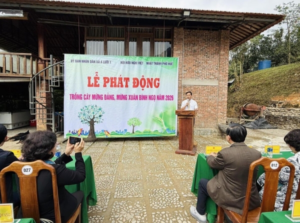 Huế: Trồng cây mừng Đảng, mừng Xuân gắn kết tình hữu nghị Việt - Nhật