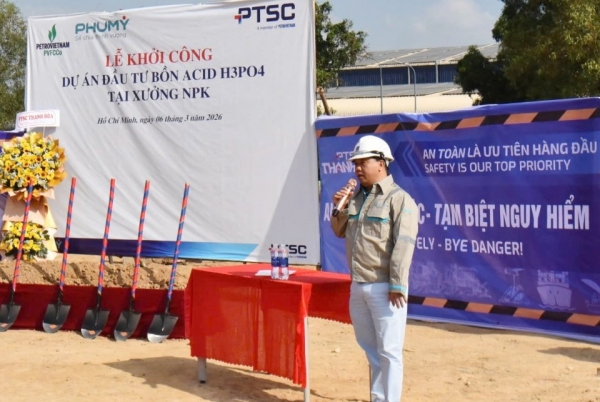 PVFCCo – Phú Mỹ khởi công Dự án đầu tư bồn nguyên liệu Acid Phosphoric