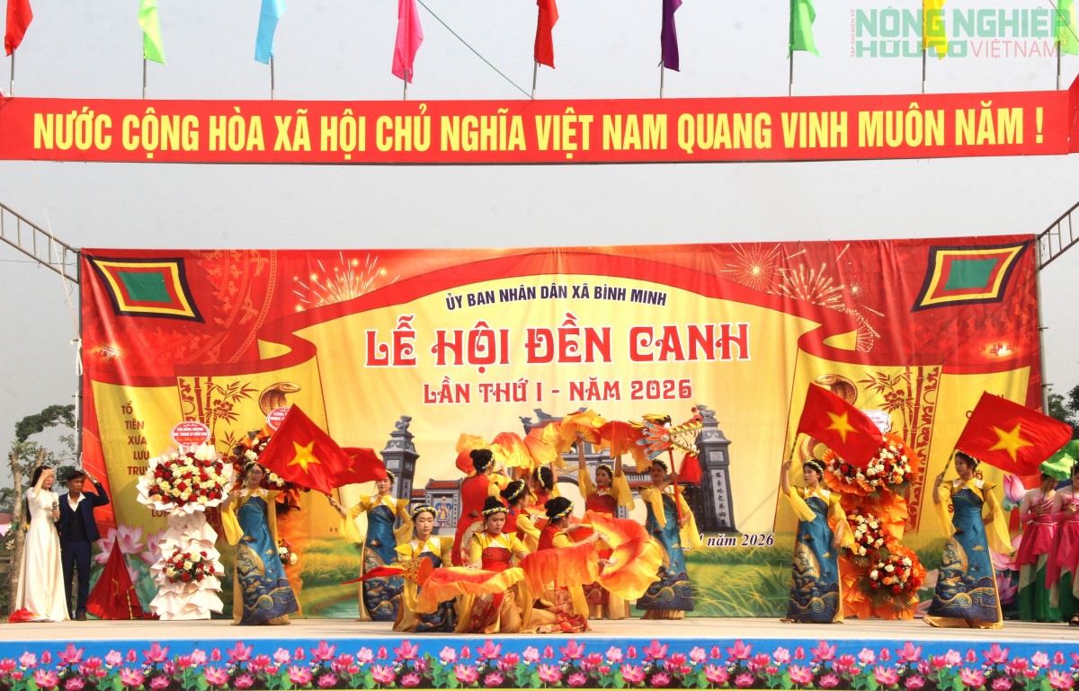 Trang trọng khai hội Đền Canh, xã Bình Minh lần thứ nhất năm 2026