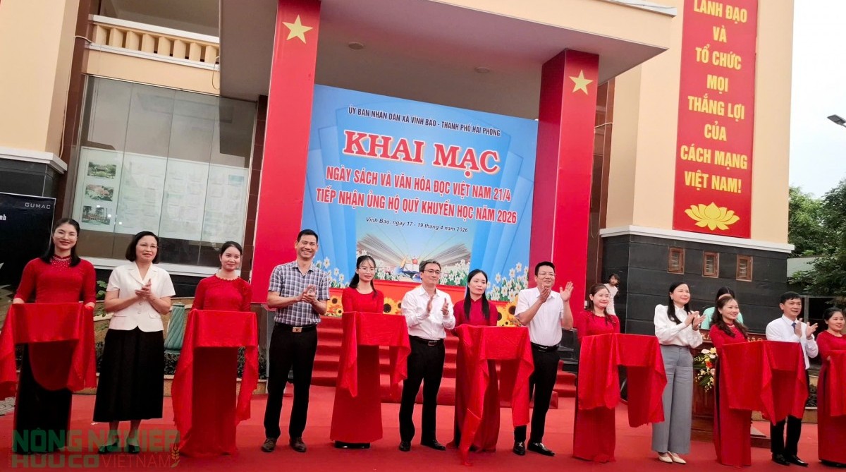 Sôi nổi Khai mạc Ngày Sách và Văn hóa đọc Việt Nam 21/4 tại Vĩnh Bảo