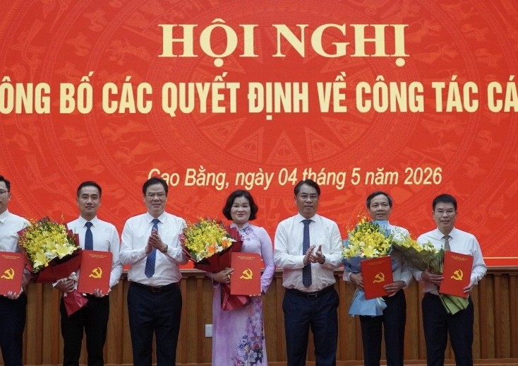 Tỉnh ủy Cao Bằng công bố các quyết định về công tác cán bộ