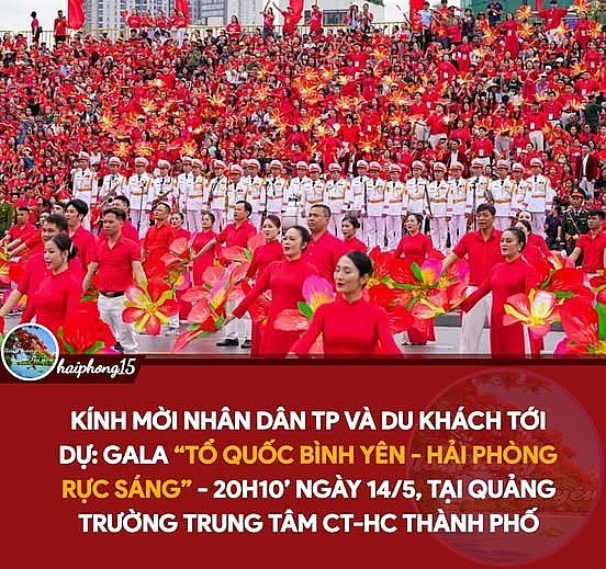 Hải Phòng rực sáng trong đêm Gala nghệ thuật “Tổ quốc bình yên”