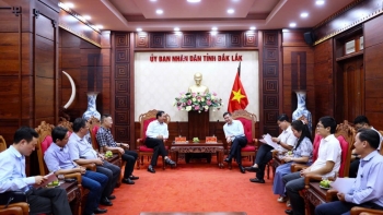 Thứ trưởng Bộ Nông nghiệp và Môi trường Võ Văn Hưng làm việc với UBND tỉnh Đắk Lắk