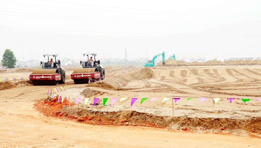 Bắc Ninh cấp phép khai thác gần 6,3 triệu m3 đất san lấp phục vụ sân bay Gia Bình