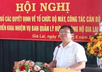 Công bố quyết định về tổ chức bộ máy và cán bộ Ban Quản lý rừng phòng hộ Gia Lai