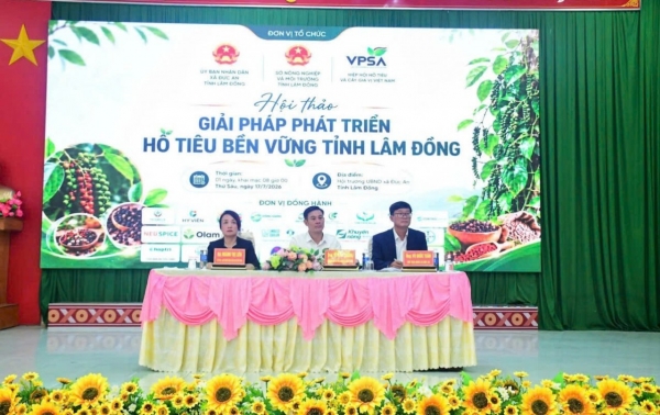 Tổ chức Hội thảo giải pháp phát triển hồ tiêu bền vững tỉnh Lâm Đồng