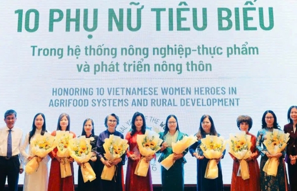 Vinh danh 10 phụ nữ tại Việt Nam tiên phong phát triển nông nghiệp xanh và bền vững