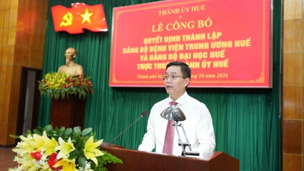 Thành lập 2 Đảng bộ trực thuộc Thành ủy Huế, hướng tới phát triển bền vững