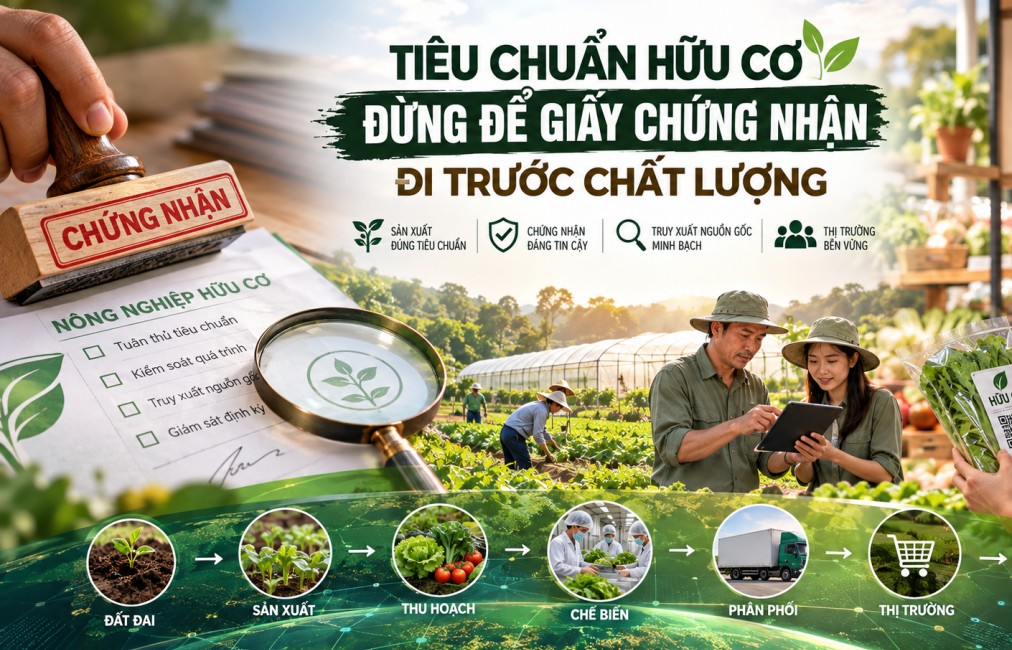 Tiêu chuẩn hữu cơ - Bài 2: Đừng để giấy chứng nhận đi trước chất lượng