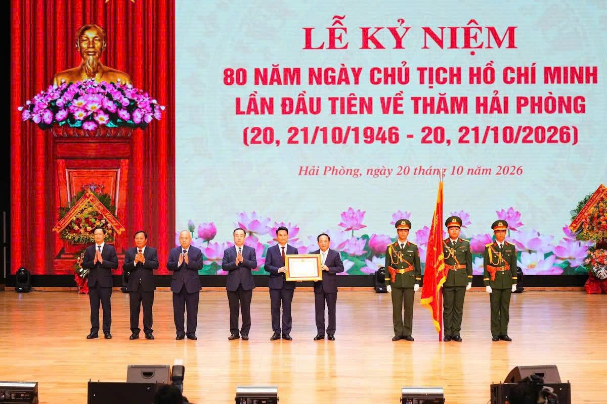 Hải Phòng long trọng tổ chức Lễ kỷ niệm 80 năm ngày Bác Hồ về thăm và đón nhận Huân chương Lao động hạng Nhất